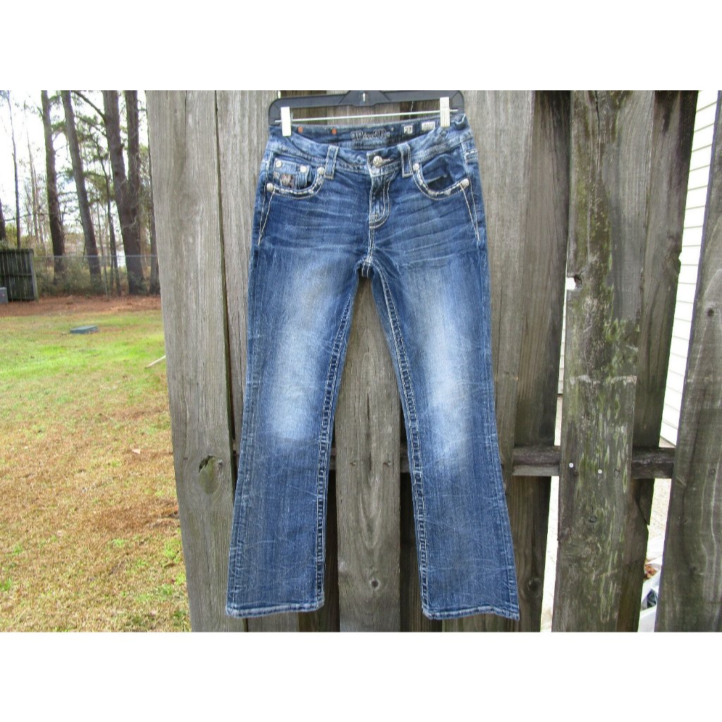 Miss Me Women's Mid Wash Blue Boot Cut Jeans